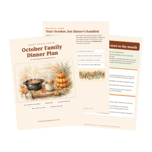 The October Family Dinner Plan